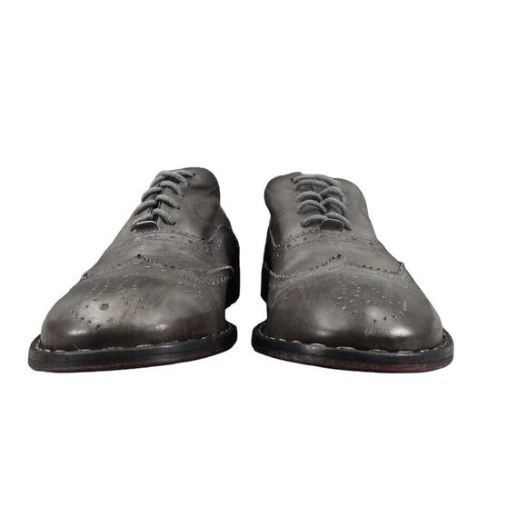 Wingtip Oxford Shoes Mens 42 Formal Leather Professional Fashion Style Work Grey main image 7
